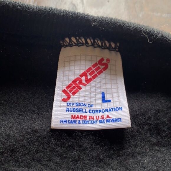 VTG Jerzees pullover size L hand painted Chicago Bulls one of a kind - Picture 3 of 13